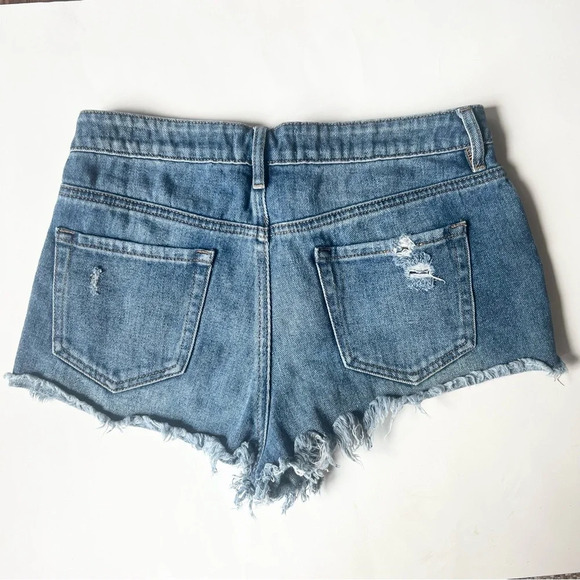 PacSun High Rise Festival Shorts Ripped Destroyed 28 - Picture 5 of 7